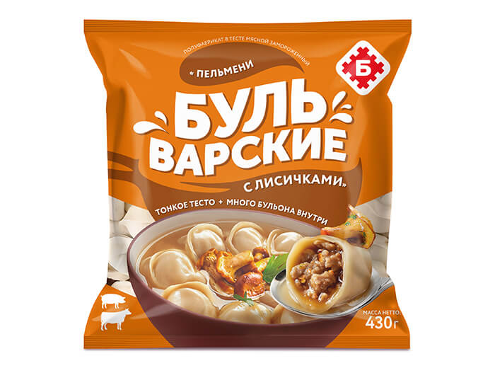 БУЛЬВАРСКИЕ С ЛИСИЧКАМИ Пельмени "БУЛЬВАРСКИЕ С ЛИСИЧКАМИ" — изображение 1